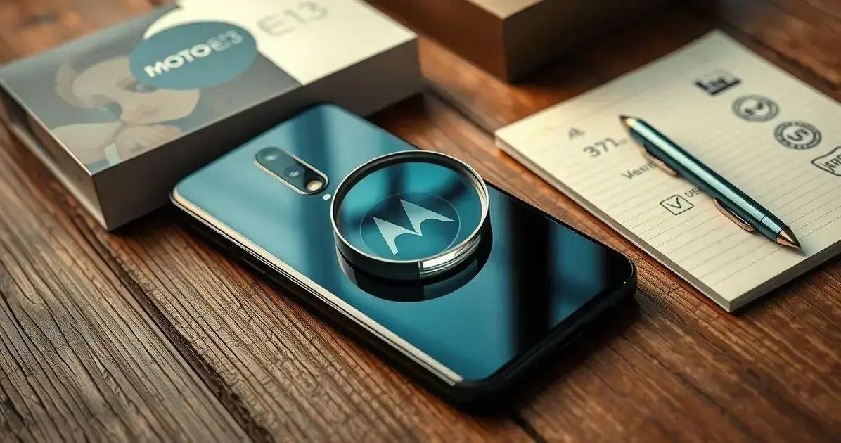 Como identificar se o Motorola Moto E13 é original? Como identificar se o Motorola Moto E13 é original?